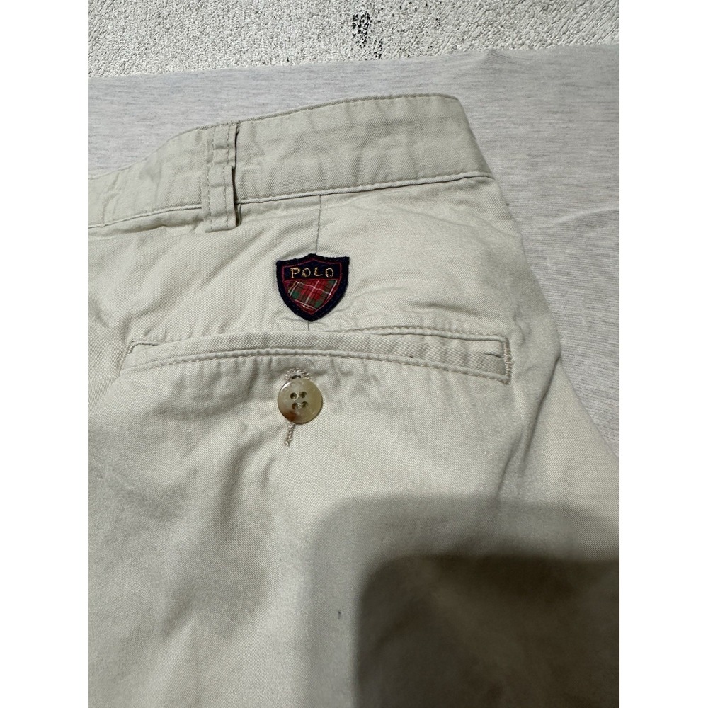 Vintage Polo Ralph Lauren The Classic Golf Pant‎ Beige size 35x30 Made in USA - Picture 8 of 8